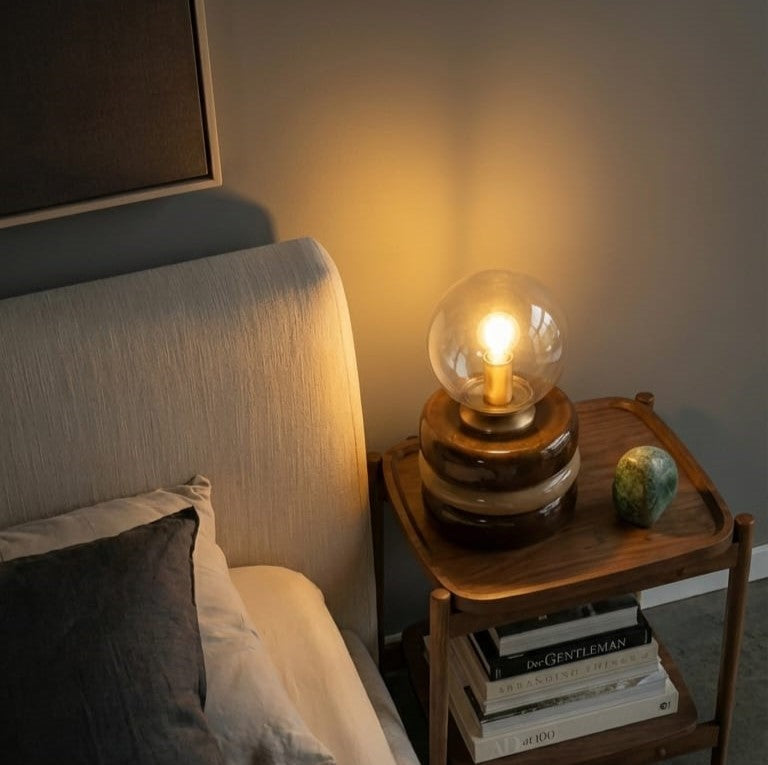 Brown & Olive Masa Lambası - Lumos Series