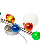 Bubble Lamp Soft Fırçalanmış Mat Krom Metal Opak Aplik