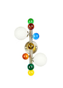 Bubble Lamp Soft Fırçalanmış Mat Krom Metal Opak Aplik