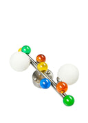 Bubble Lamp Soft Fırçalanmış Mat Krom Metal Opak Aplik