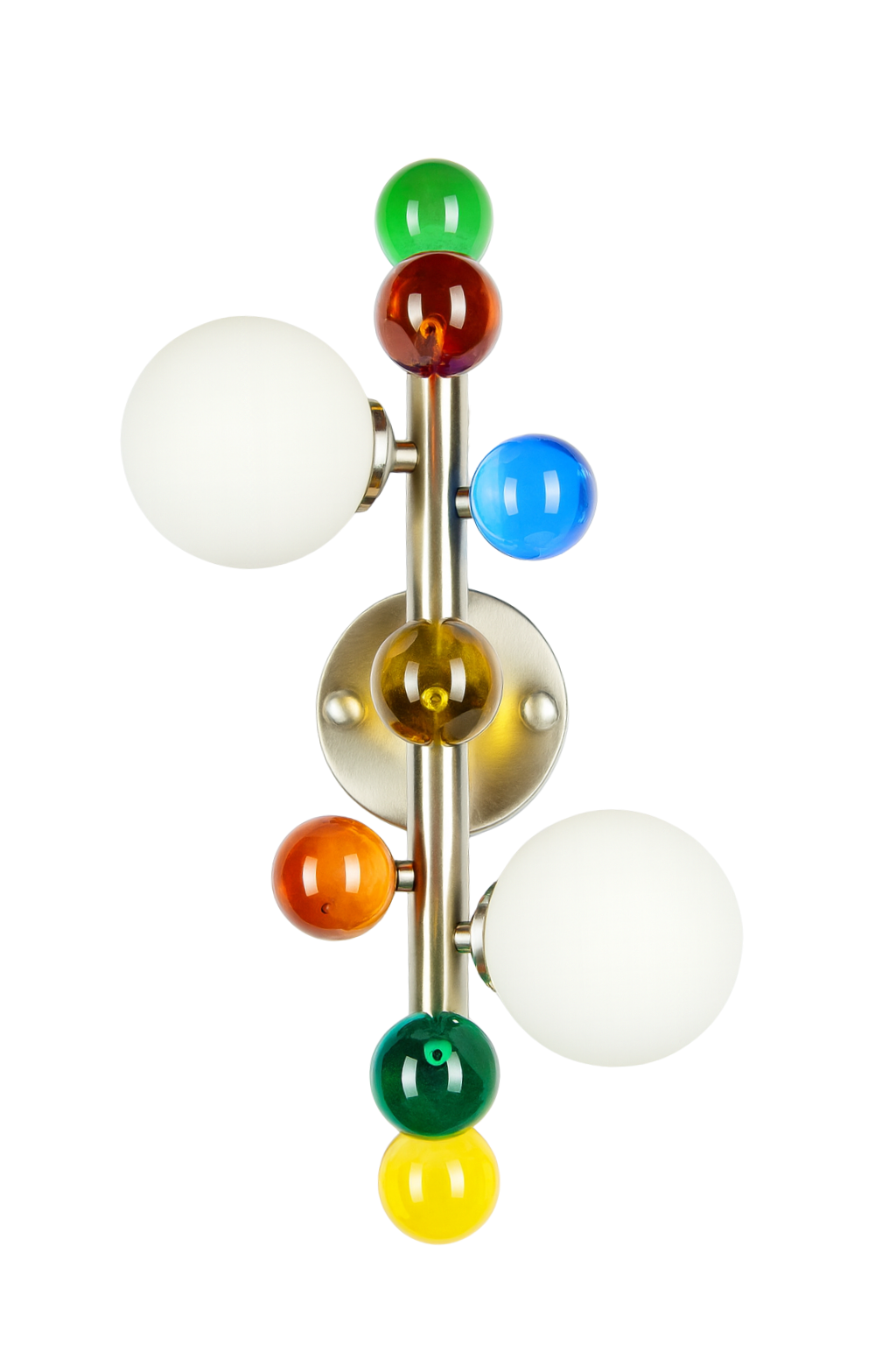 Bubble Lamp Soft Fırçalanmış Mat Krom Opak Aplik Aydınlatma