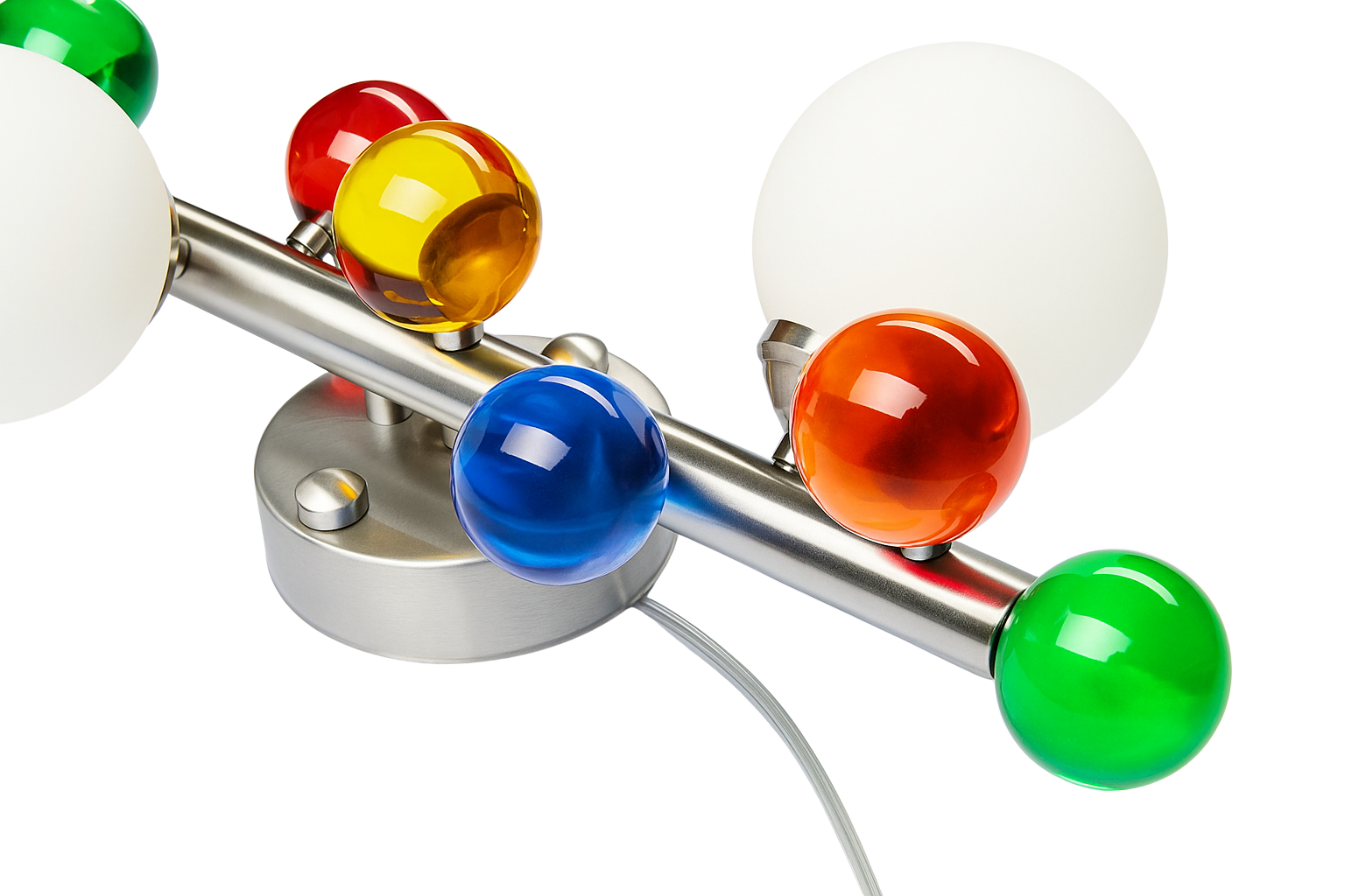 Bubble Lamp Soft Fırçalanmış Mat Krom Opak Aplik Aydınlatma