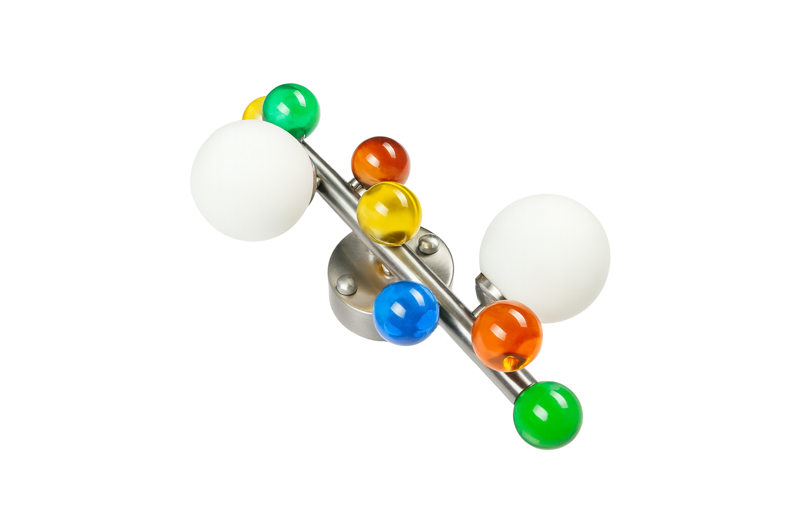 Bubble Lamp Soft Fırçalanmış Mat Krom Opak Aplik Aydınlatma