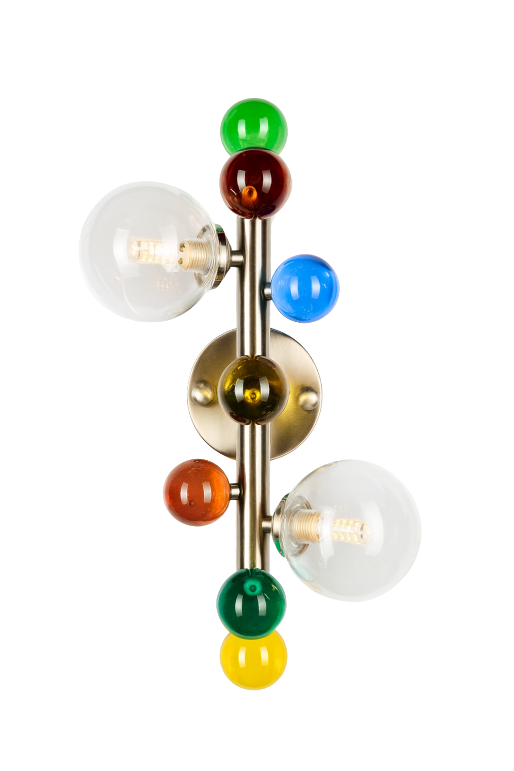 Bubble Lamp Soft Fırçalanmış Mat Krom Saydam Aplik Aydınlatma