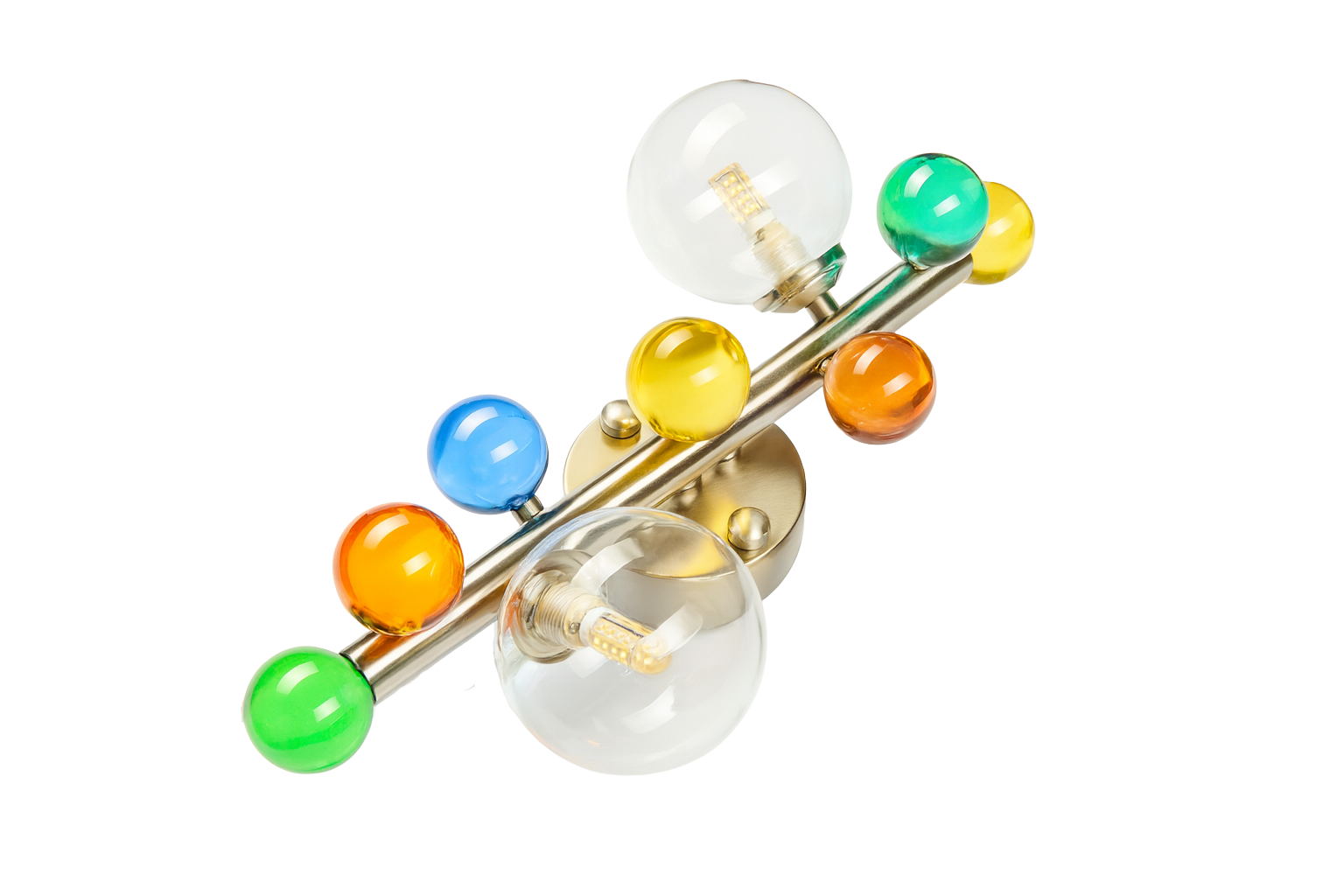 Bubble Lamp Soft Fırçalanmış Mat Krom Saydam Aplik Aydınlatma