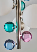 Bubble Soft Opak Metal Cam Mini Sarkıt Avize