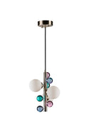 Bubble Soft Opak Metal Cam Mini Sarkıt Avize
