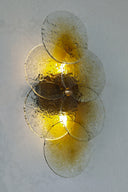 Bubbles - Amber El Yapımı Cam Aplik-Aplik-Fractaline-NowShopFun