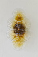 Bubbles - Amber El Yapımı Cam Aplik-Aplik-Fractaline-NowShopFun
