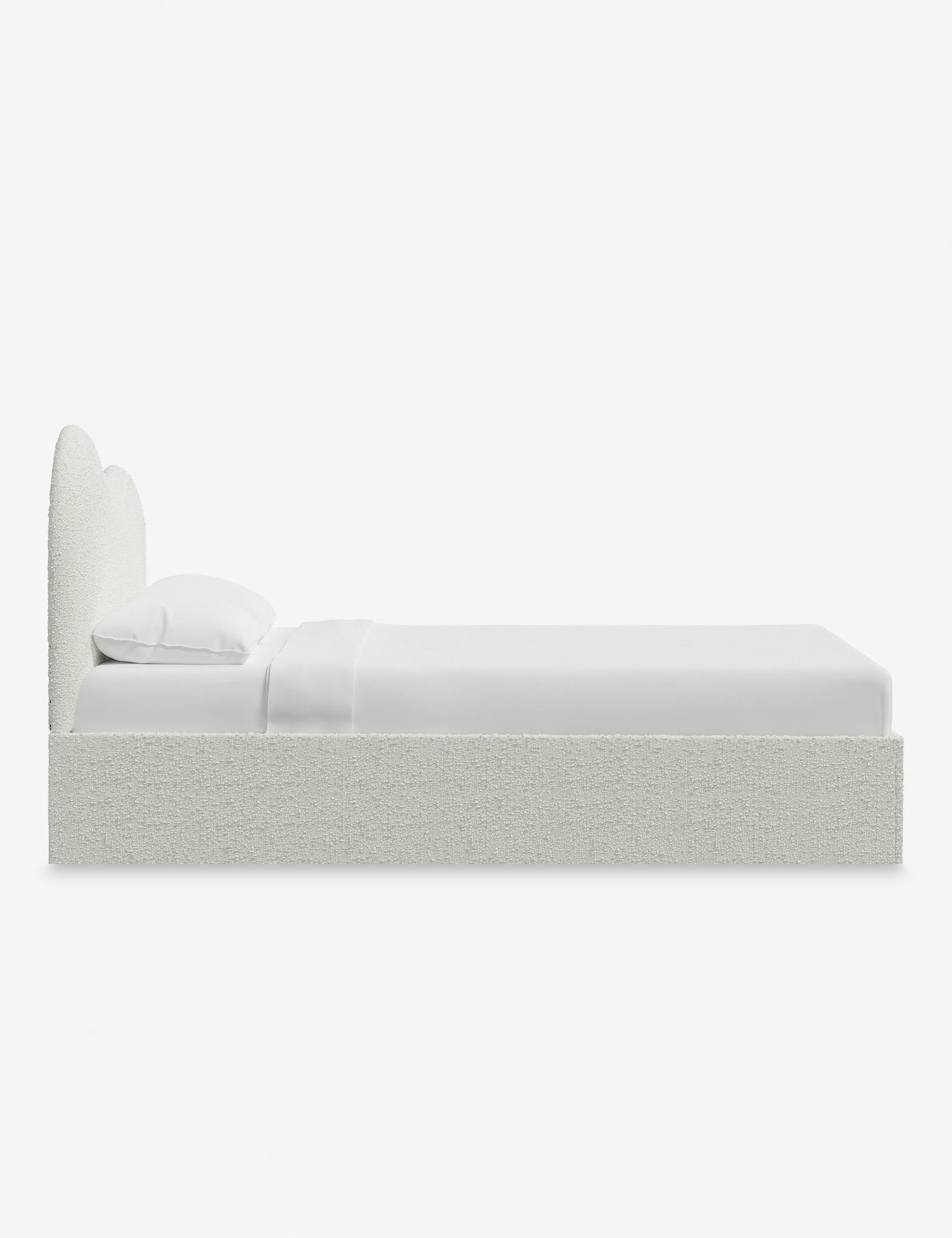 Bukle Kumaş Karyola-Karyola-Semya Home-NowShopFun