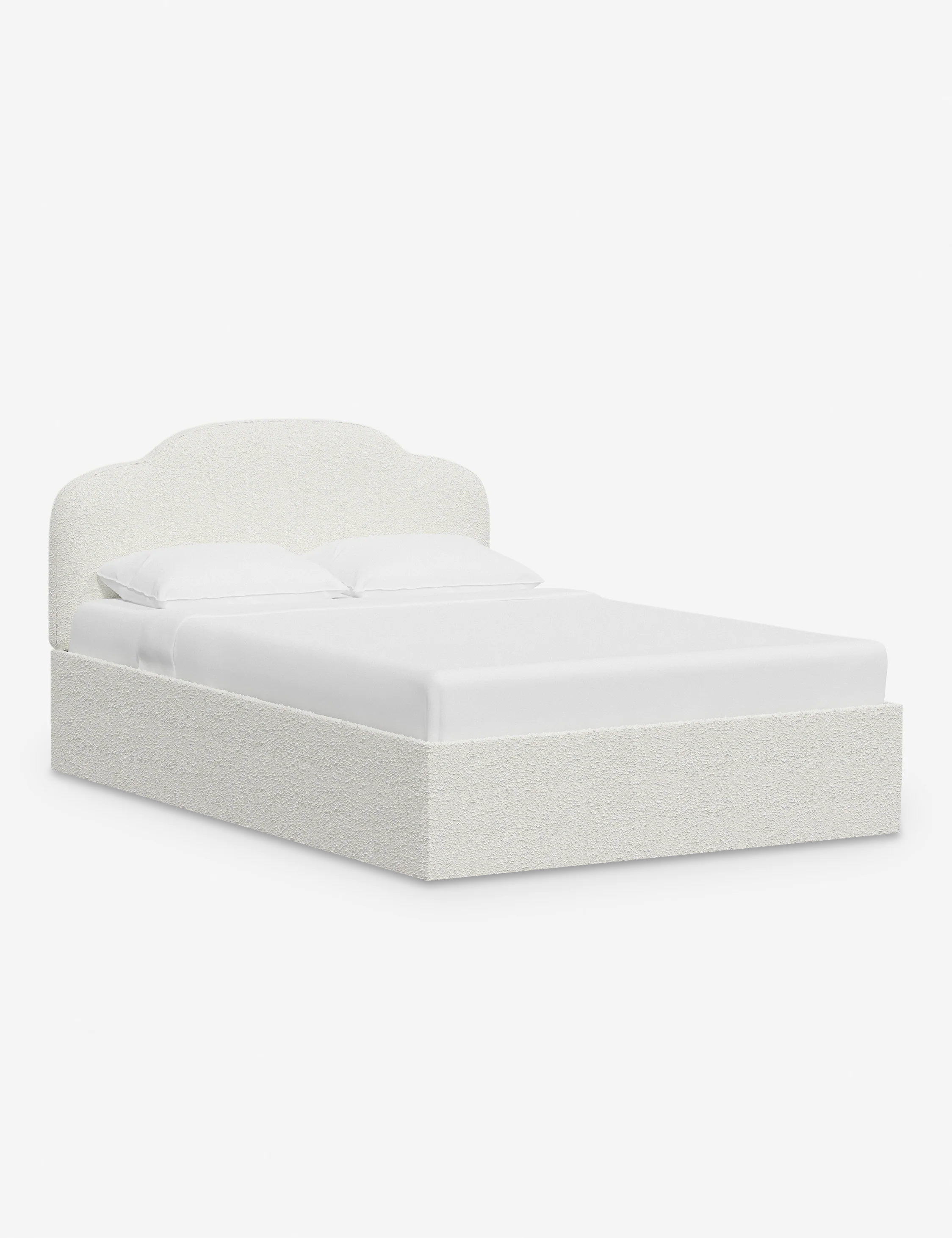 Bukle Kumaş Karyola-Karyola-Semya Home-NowShopFun
