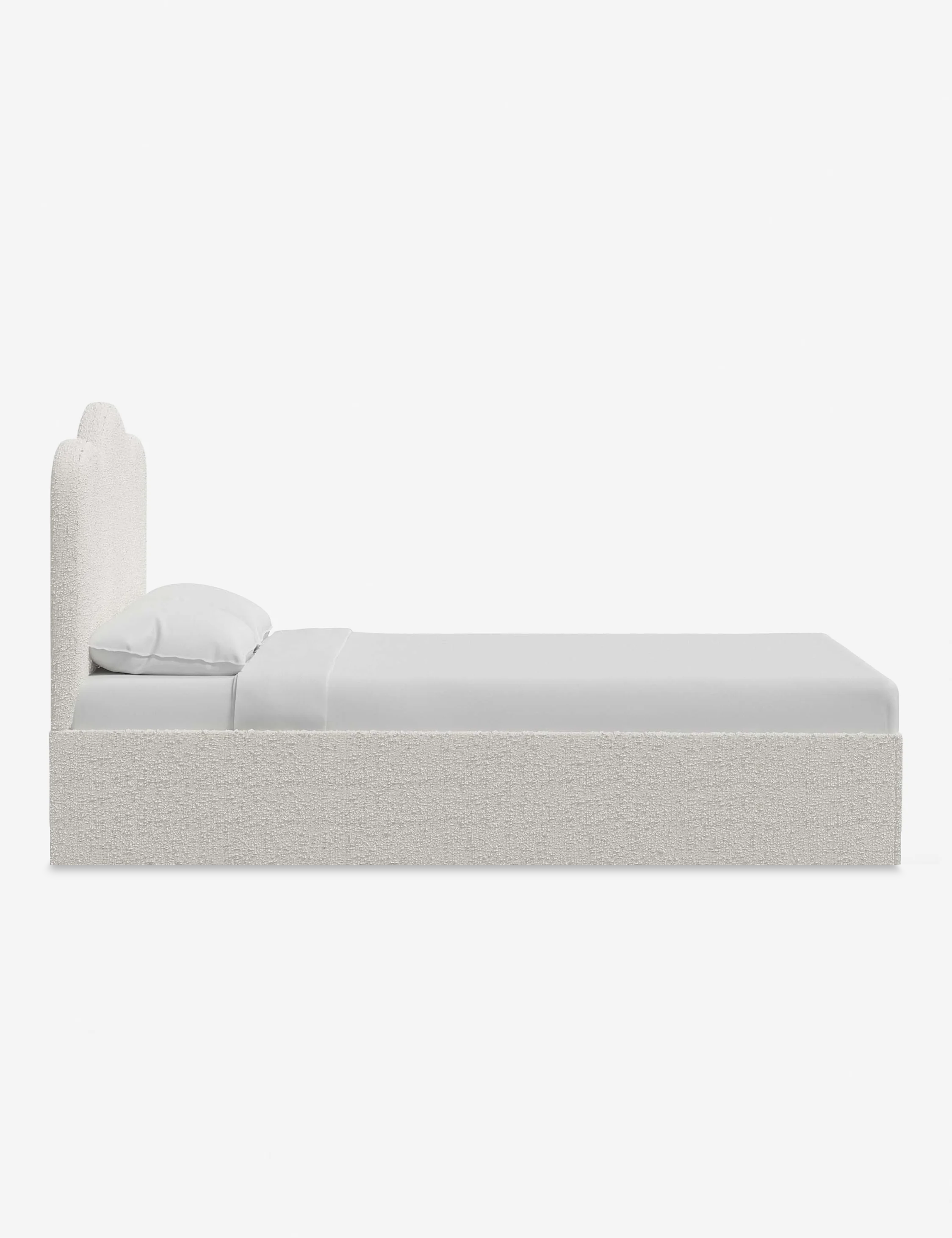 Bukle Kumaş Karyola-Karyola-Semya Home-NowShopFun