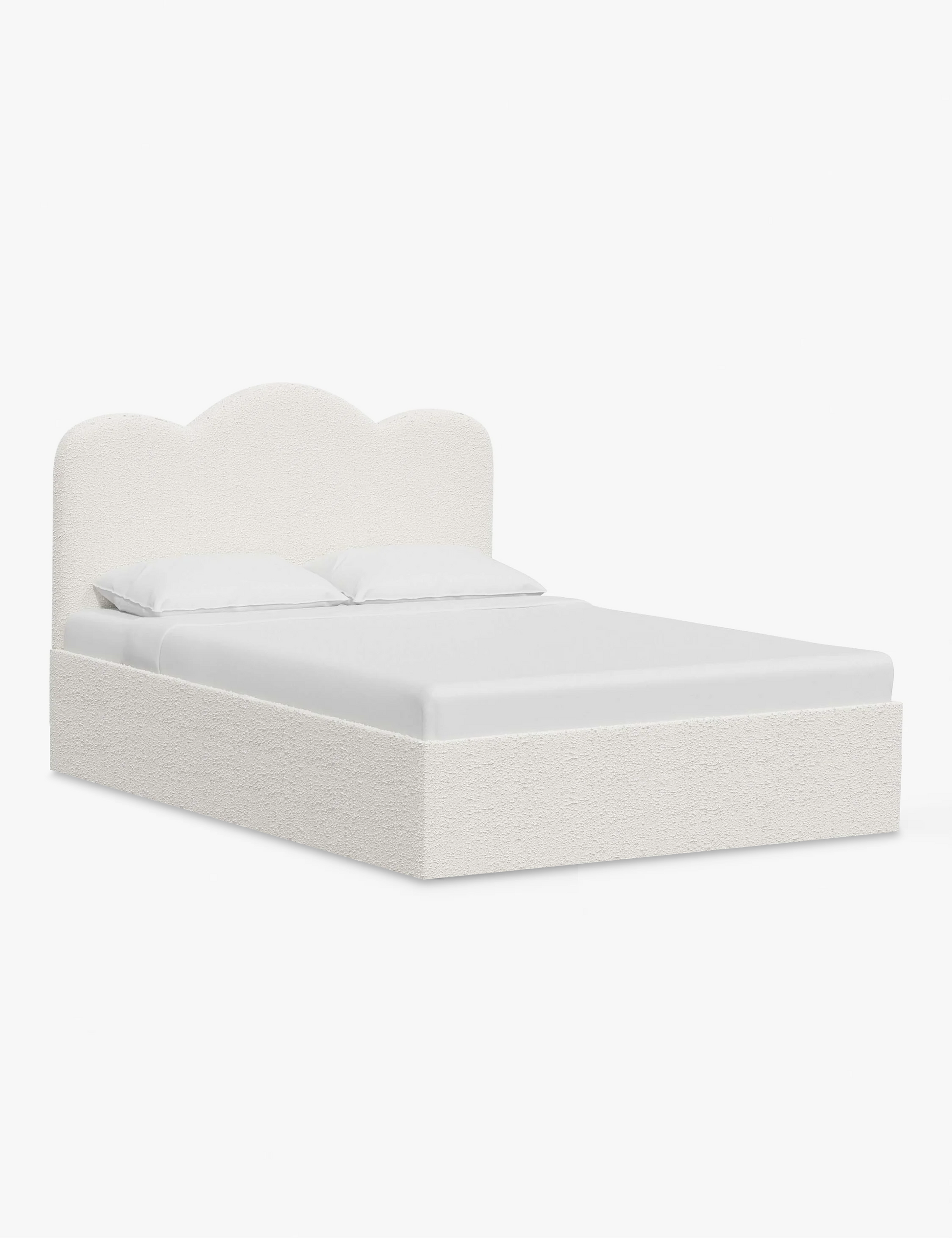 Bukle Kumaş Karyola-Karyola-Semya Home-NowShopFun