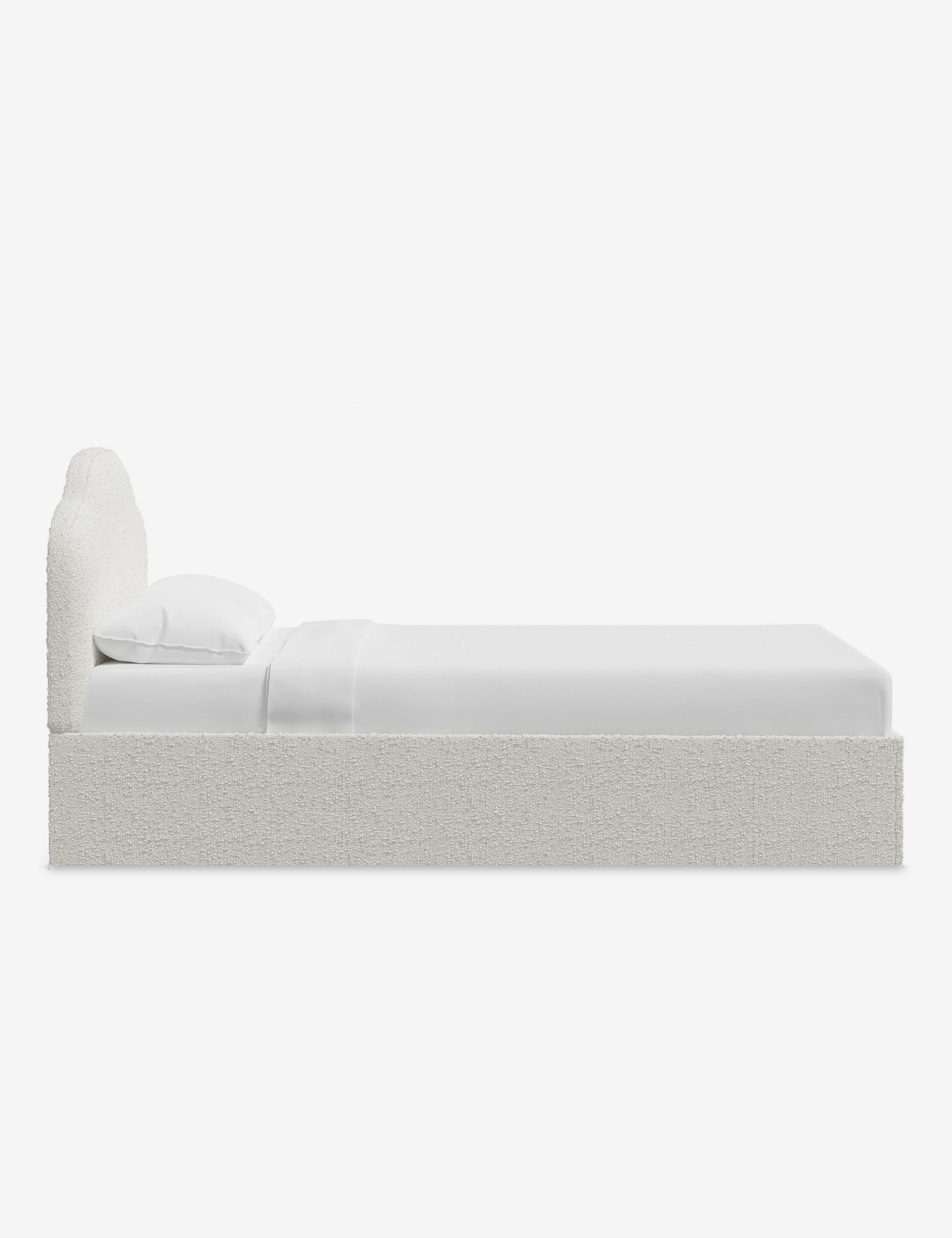 Bukle Kumaş Karyola-Karyola-Semya Home-NowShopFun