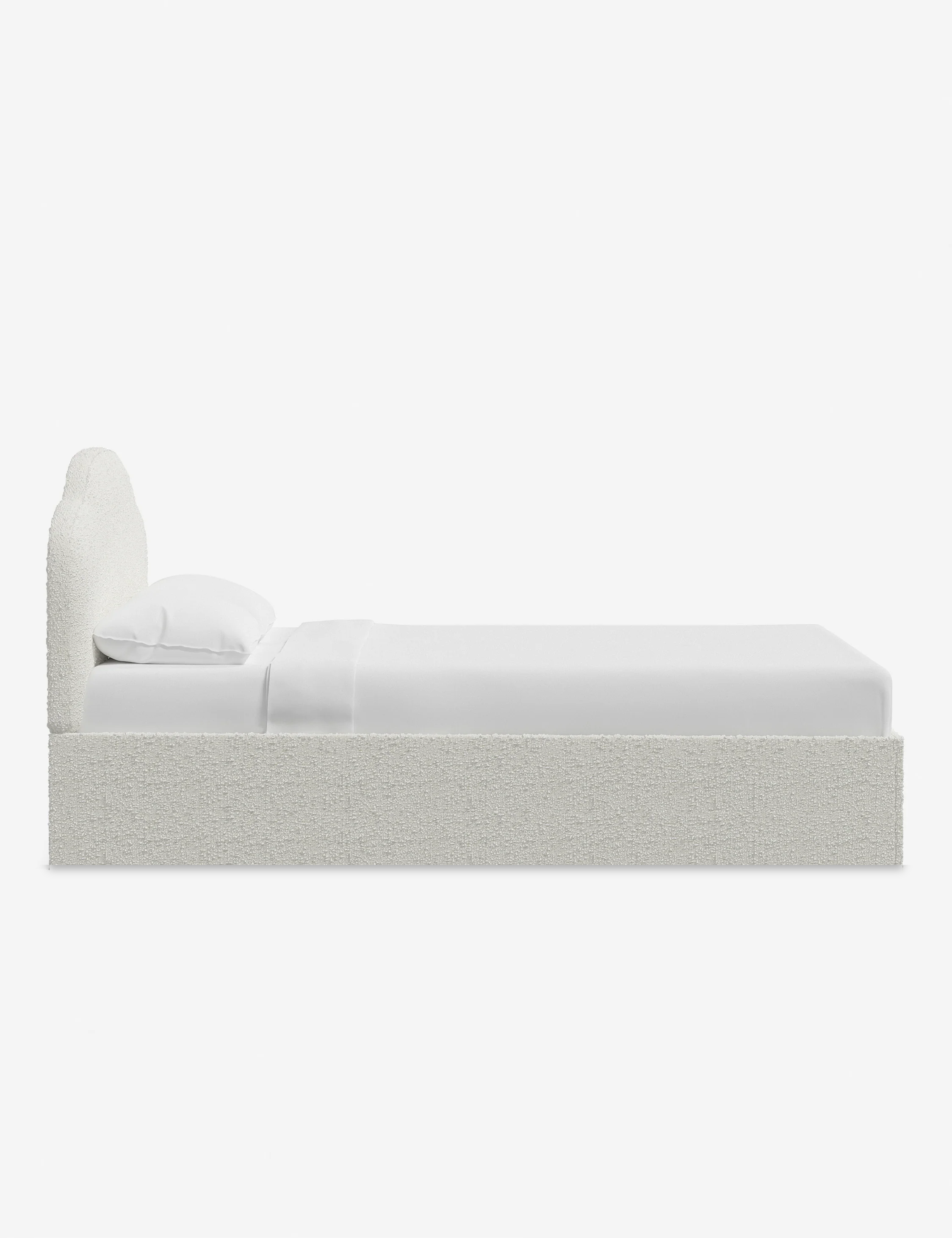 Bukle Kumaş Karyola-Karyola-Semya Home-NowShopFun