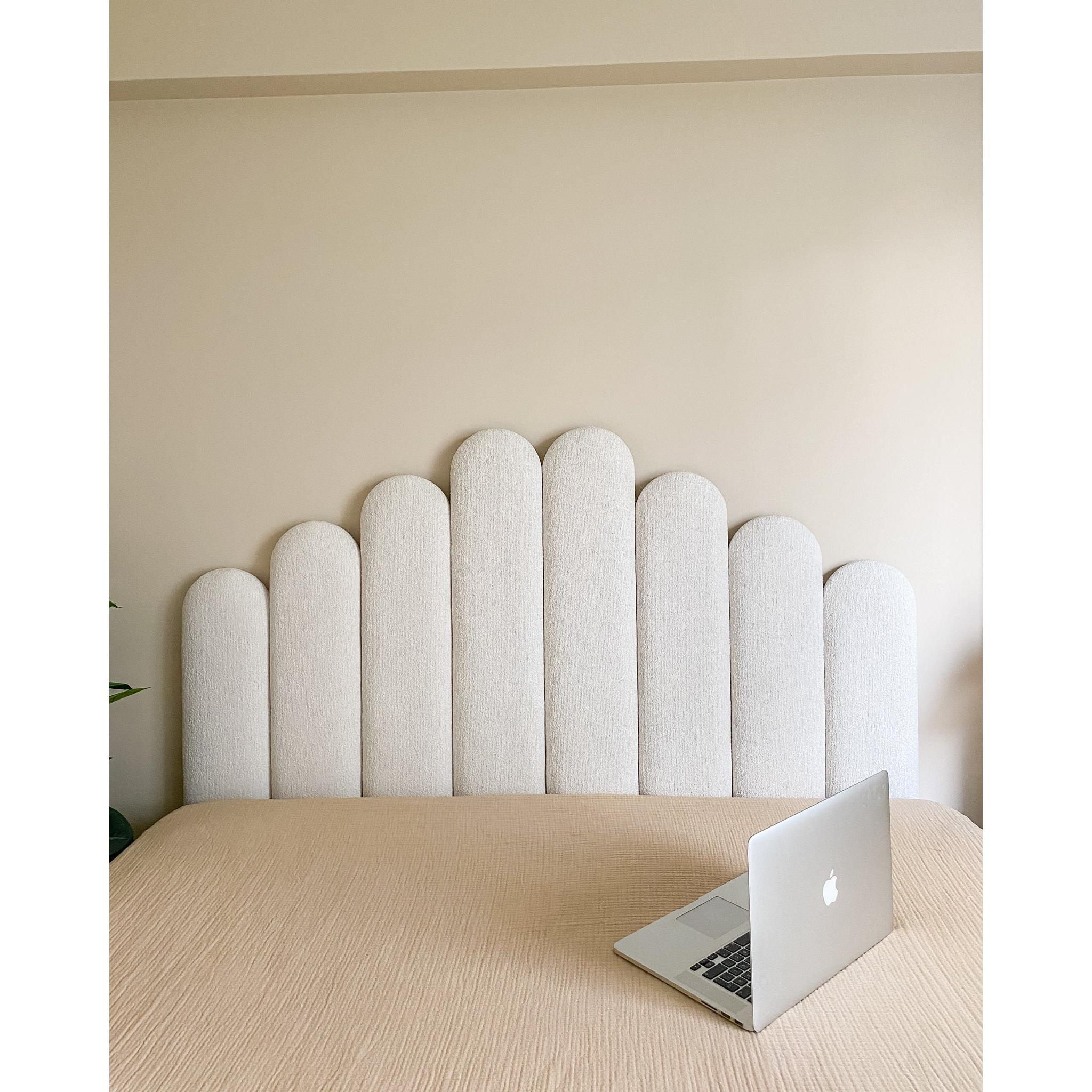 Bukle Kumaş Yatak Başliğı-Yatak Başlığı-Semya Home-NowShopFun