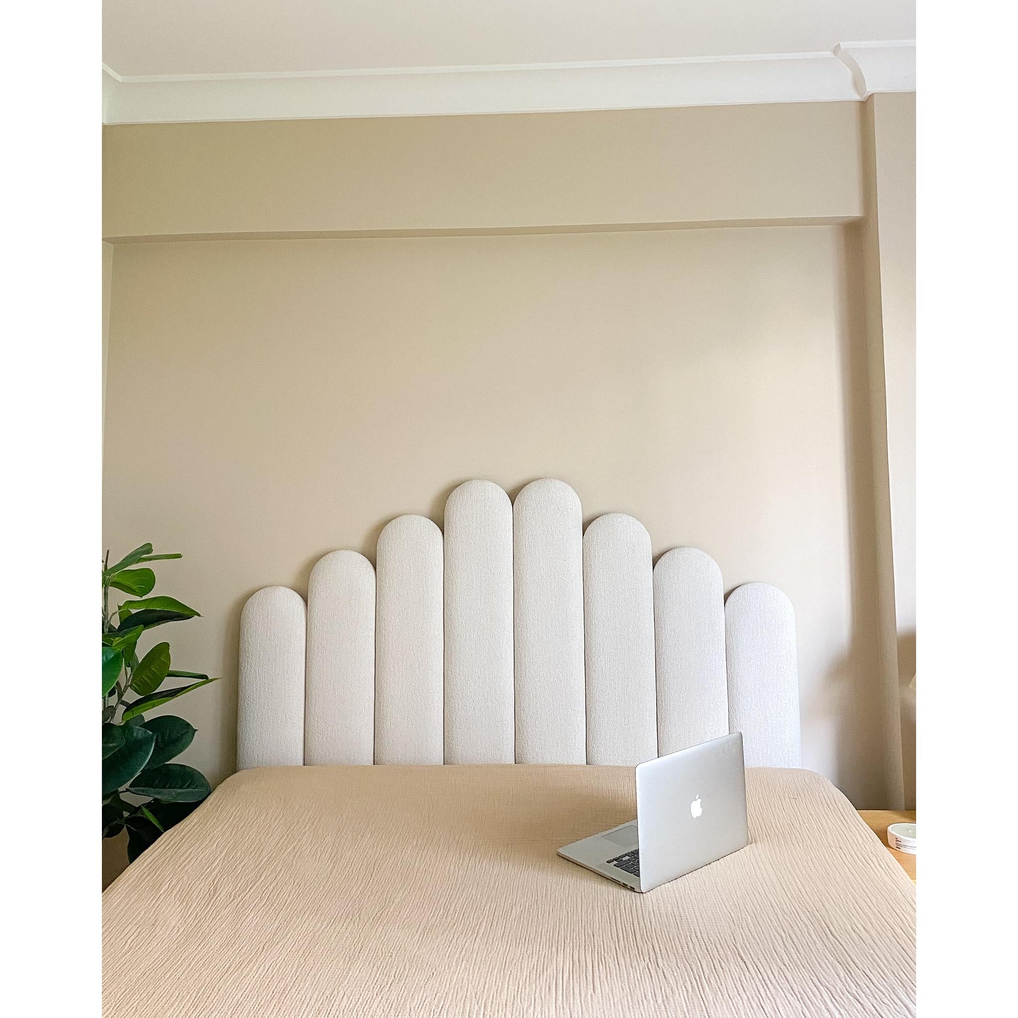 Bukle Kumaş Yatak Başliğı-Yatak Başlığı-Semya Home-NowShopFun