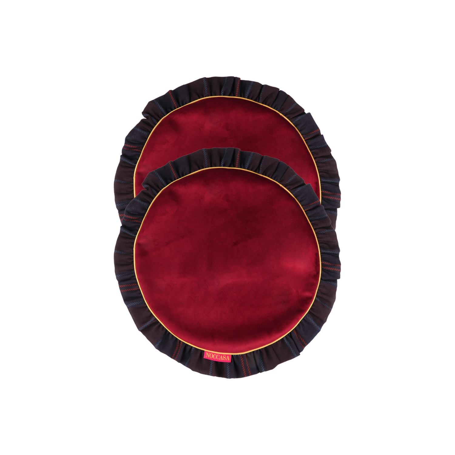 Burgundy Velvet Amerikan Servis