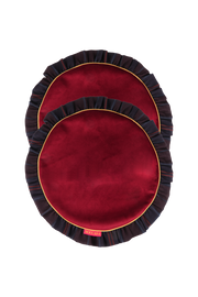 Burgundy Velvet Amerikan Servis