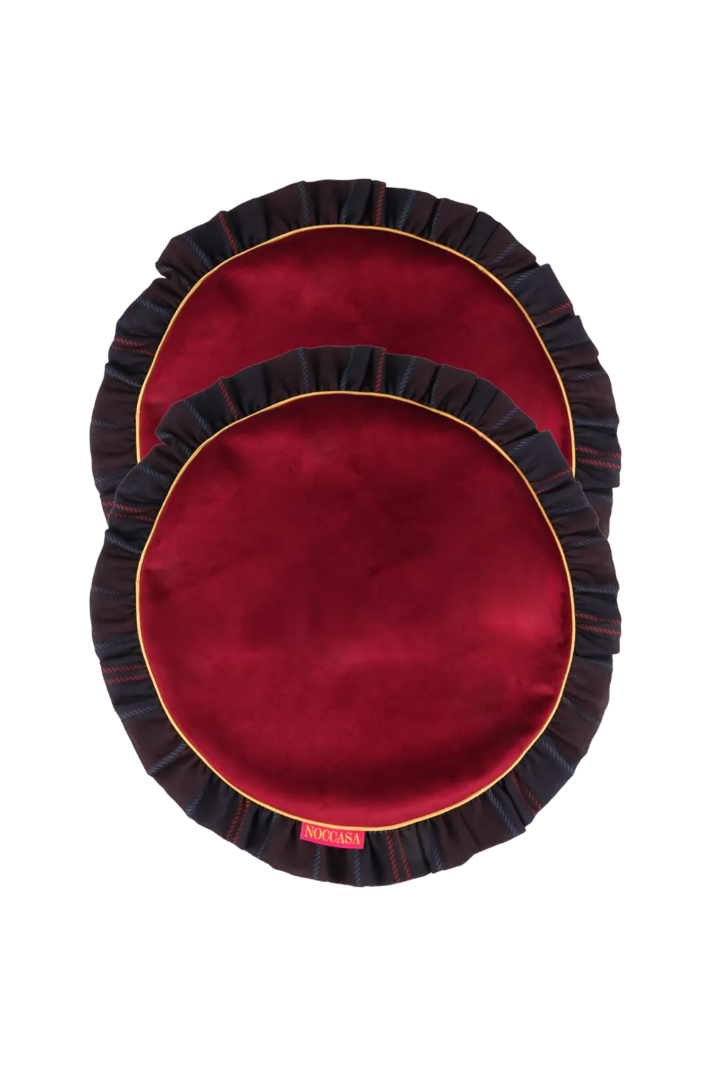 Burgundy Velvet Amerikan Servis