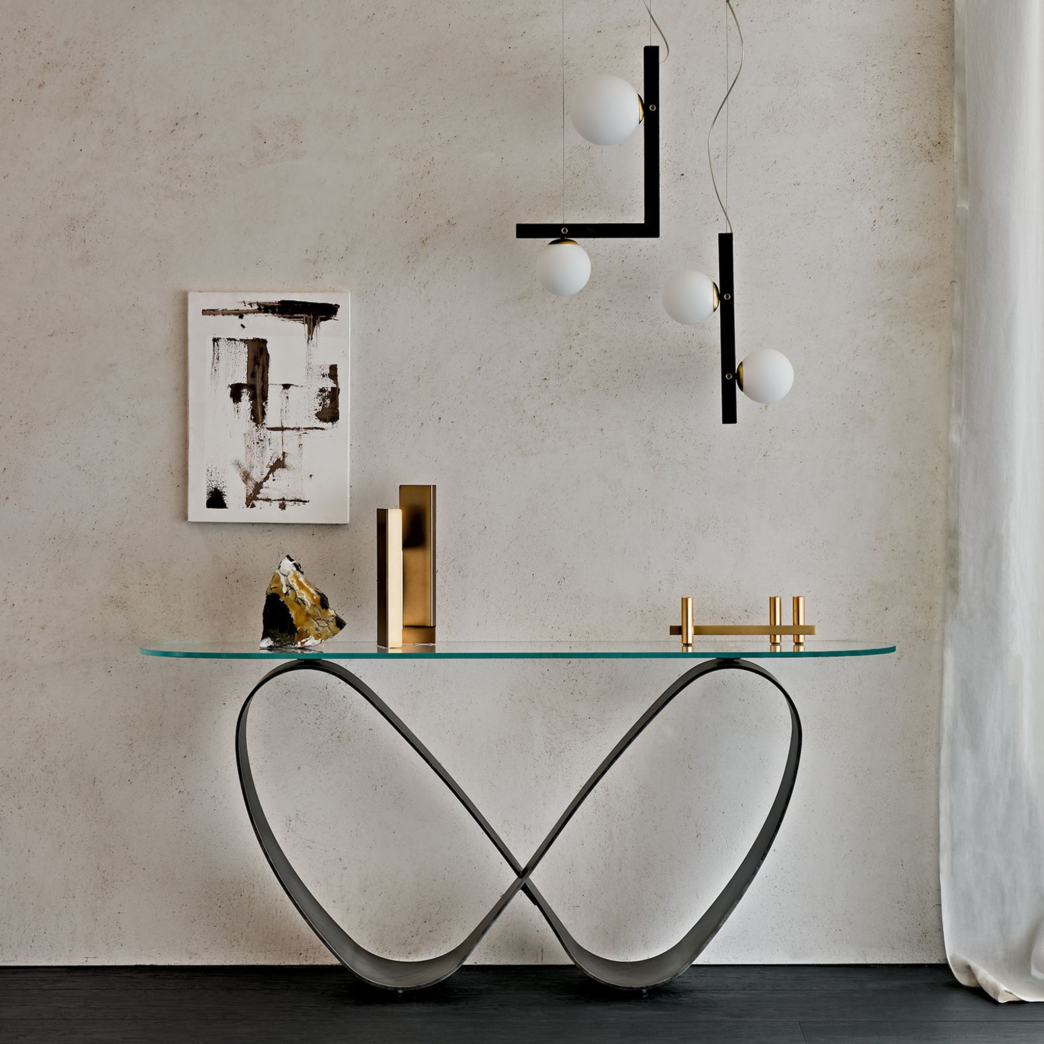 Butterfly Bronz Tabanlı Cam Dresuar-Dresuar-Cattelan Italia-NowShopFun