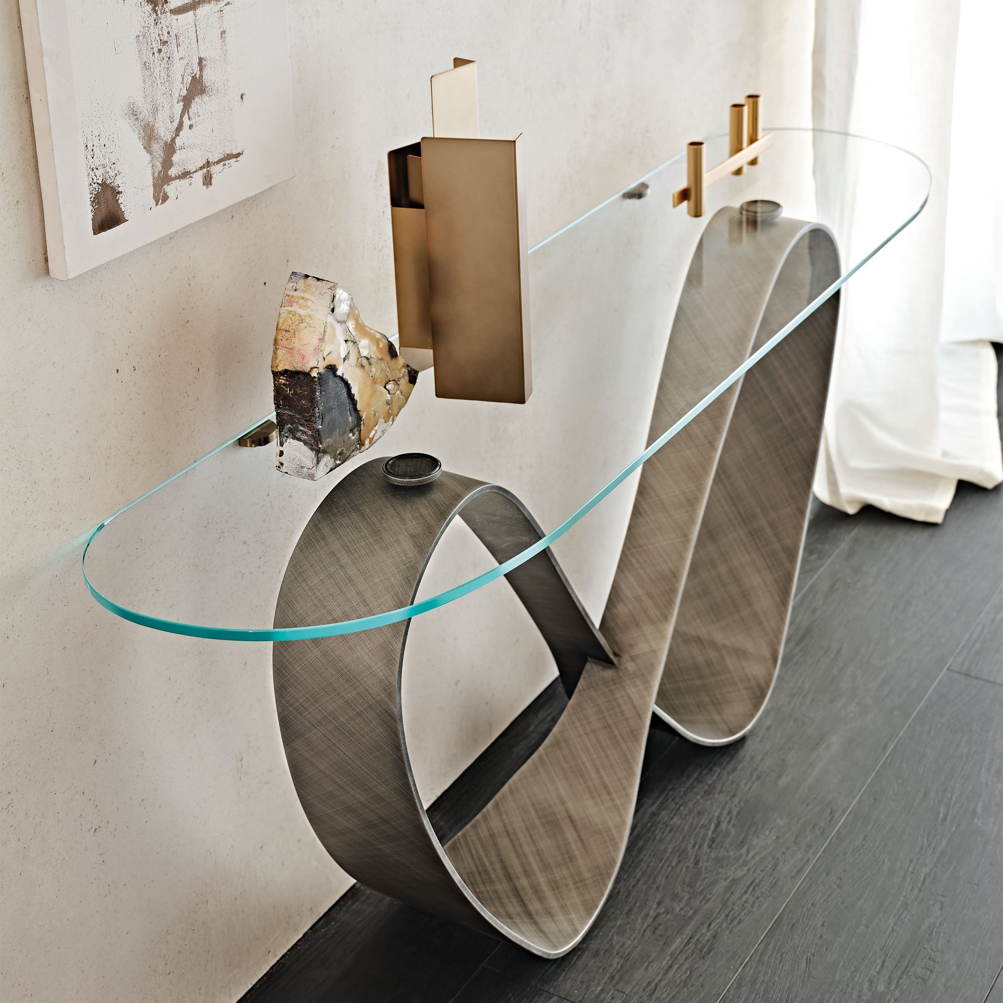 Butterfly Bronz Tabanlı Cam Dresuar-Dresuar-Cattelan Italia-NowShopFun