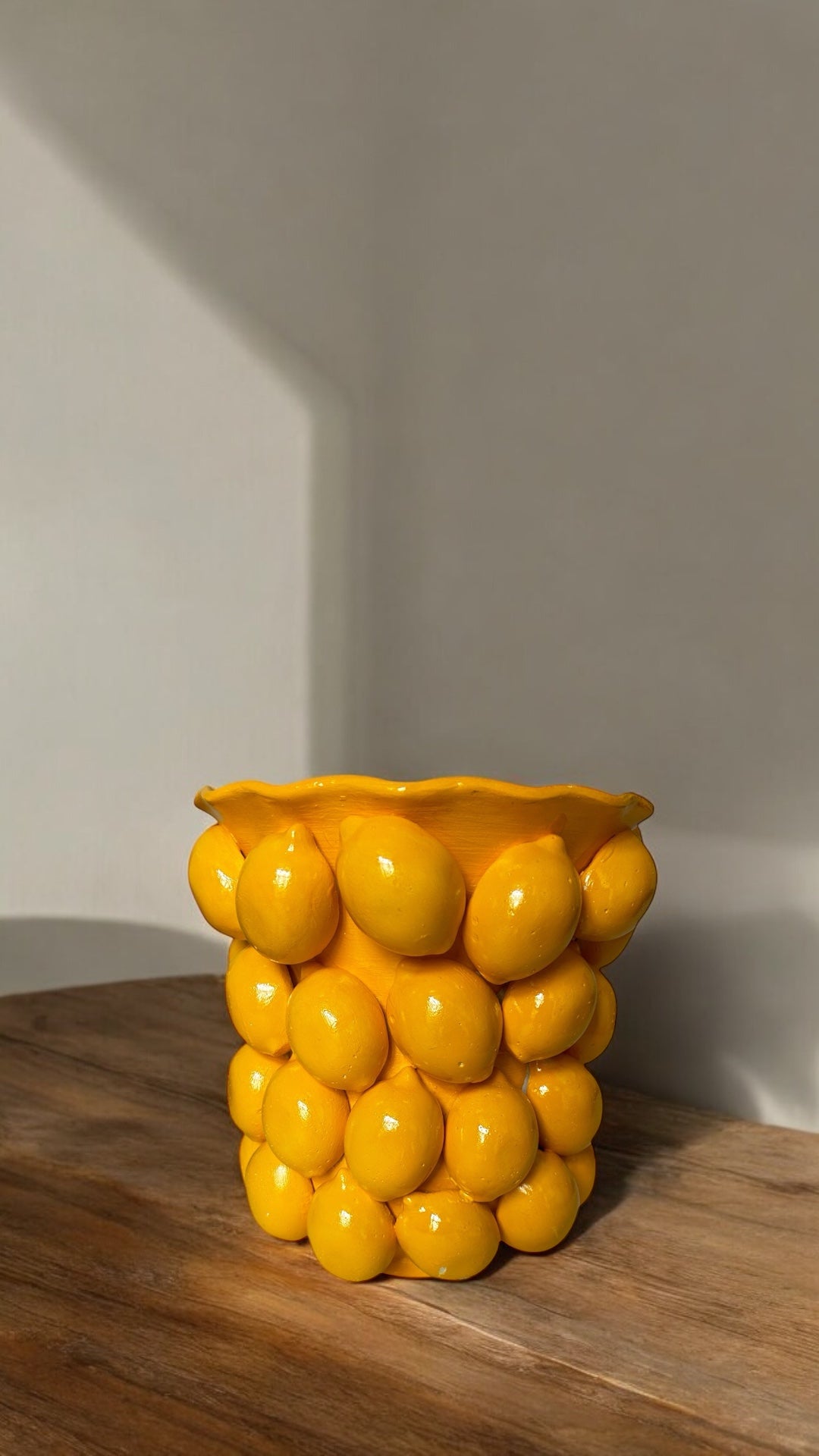 Büyük Limon Seramik Vazo