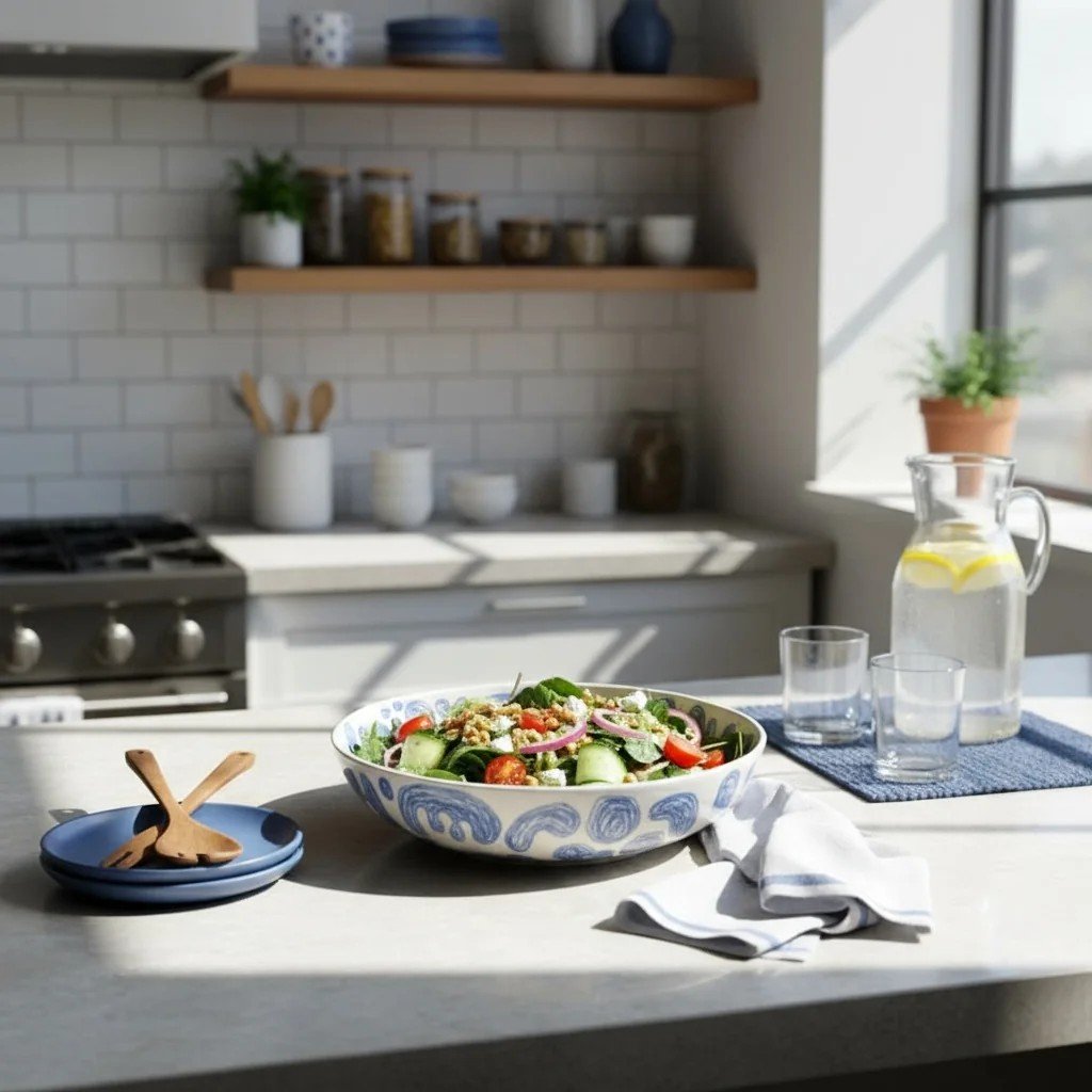 Büyük Stoneware Tabak