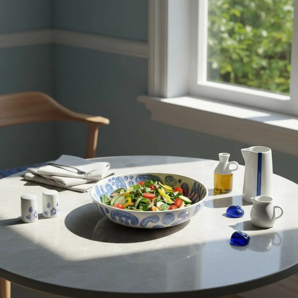 Büyük Stoneware Tabak