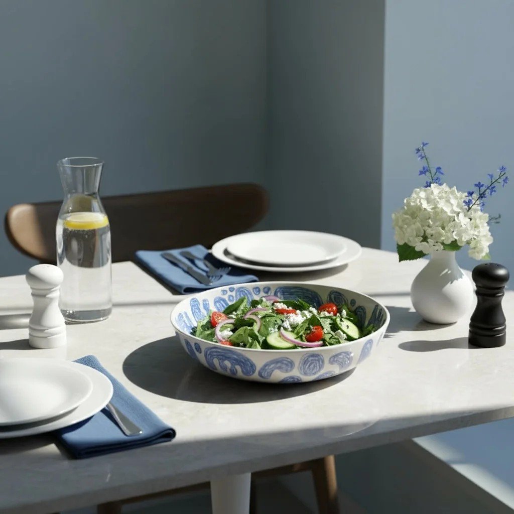 Büyük Stoneware Tabak