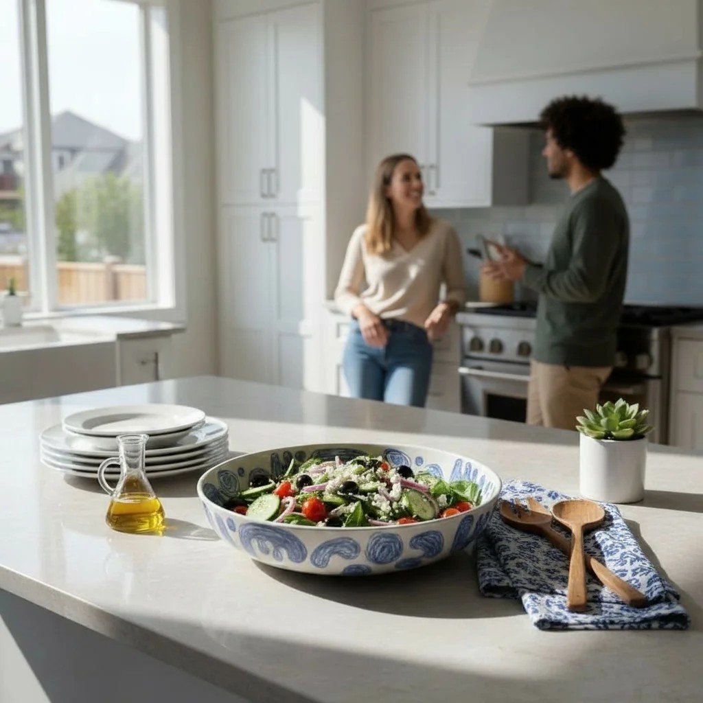 Büyük Stoneware Tabak