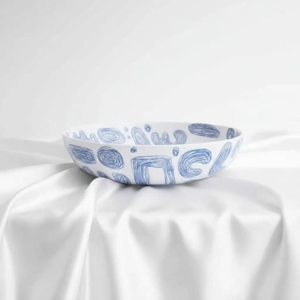 Büyük Stoneware Tabak