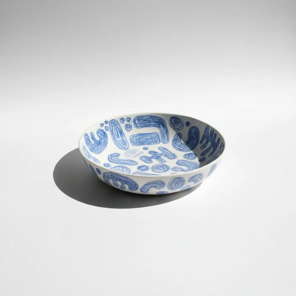 Büyük Stoneware Tabak