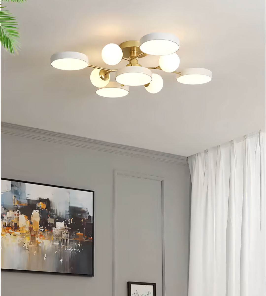 Buzlu Opal Camlı Led Plafonyer 2