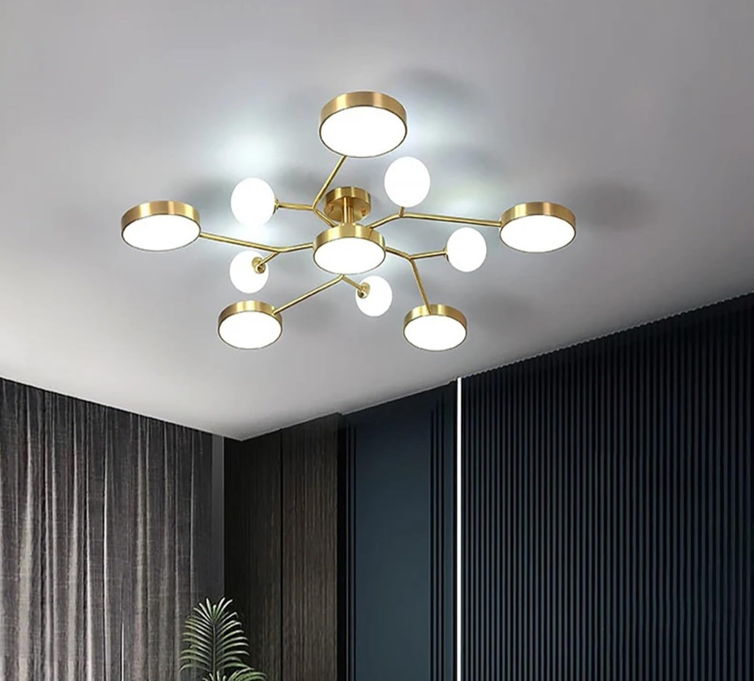 Buzlu Opal Camlı Led Plafonyer 3