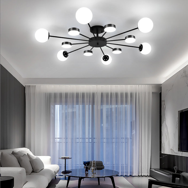 Buzlu Opal Camlı Led Plafonyer 6