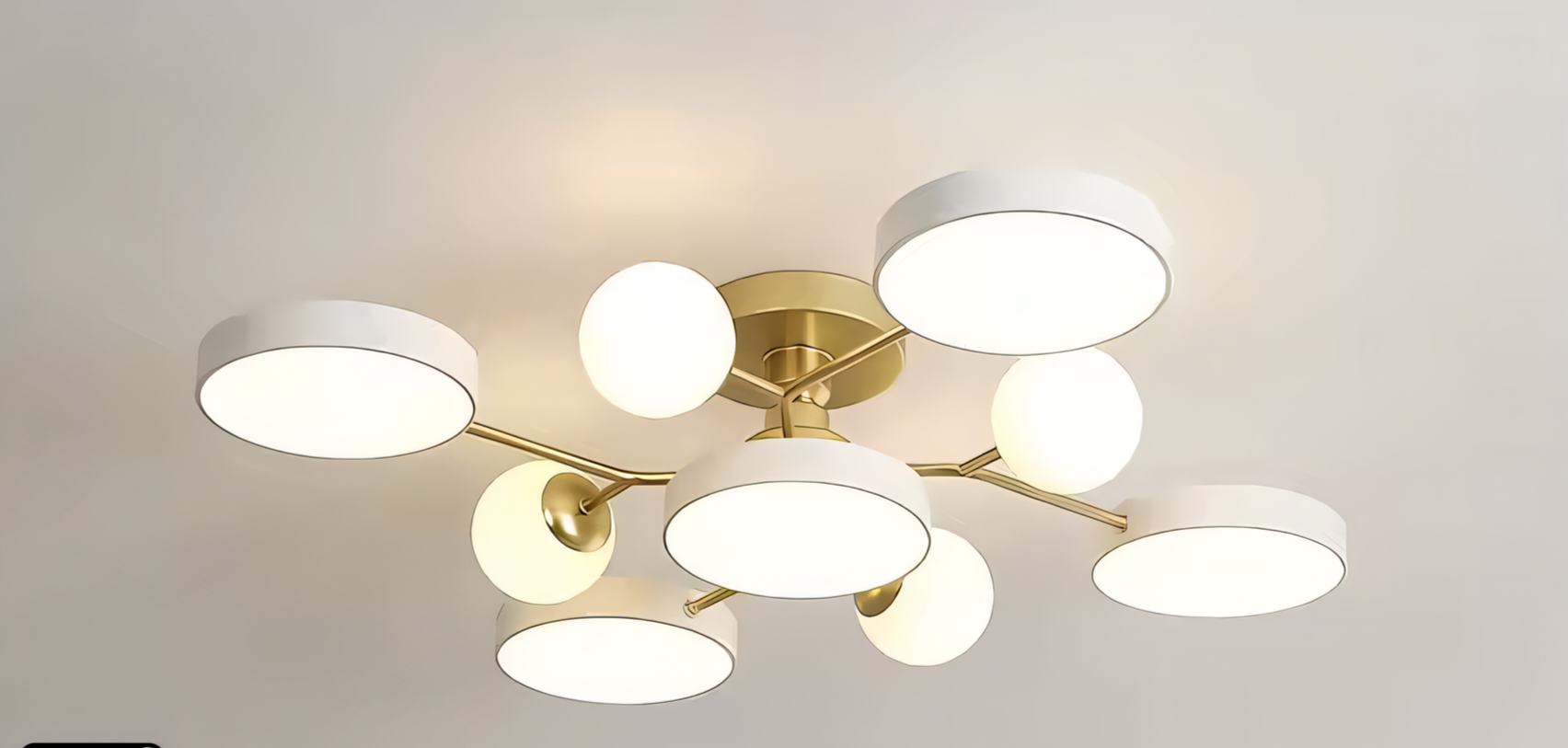 Buzlu Opal Camlı Led Plafonyer