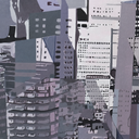 New York Intersections #02 Tablo-Tablo-The Clique Artworks-83 x 123 cm/32,7 x 48,4 in-Tuval üzerine akrilik ve yağlı boya-Siyah metal yüzer çerçeve 1 x 4 cm/0.3 x 1.5 in-NowShopFun