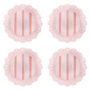 Cabana Stripe Melamin Tatlı Ve Salata Tabağı 4lü Set Mercan-Juliska Sofra-Juliska-NowShopFun
