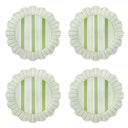 Cabana Stripe Melamin Yosun Yeşili Tatlı Ve Salata Tabağı 4lü Set-Tabak-Juliska-NowShopFun
