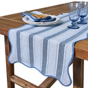 Cabana Stripe Runner Okyanus Mavisi-Juliska Tekstil Aksesuar-Juliska-NowShopFun