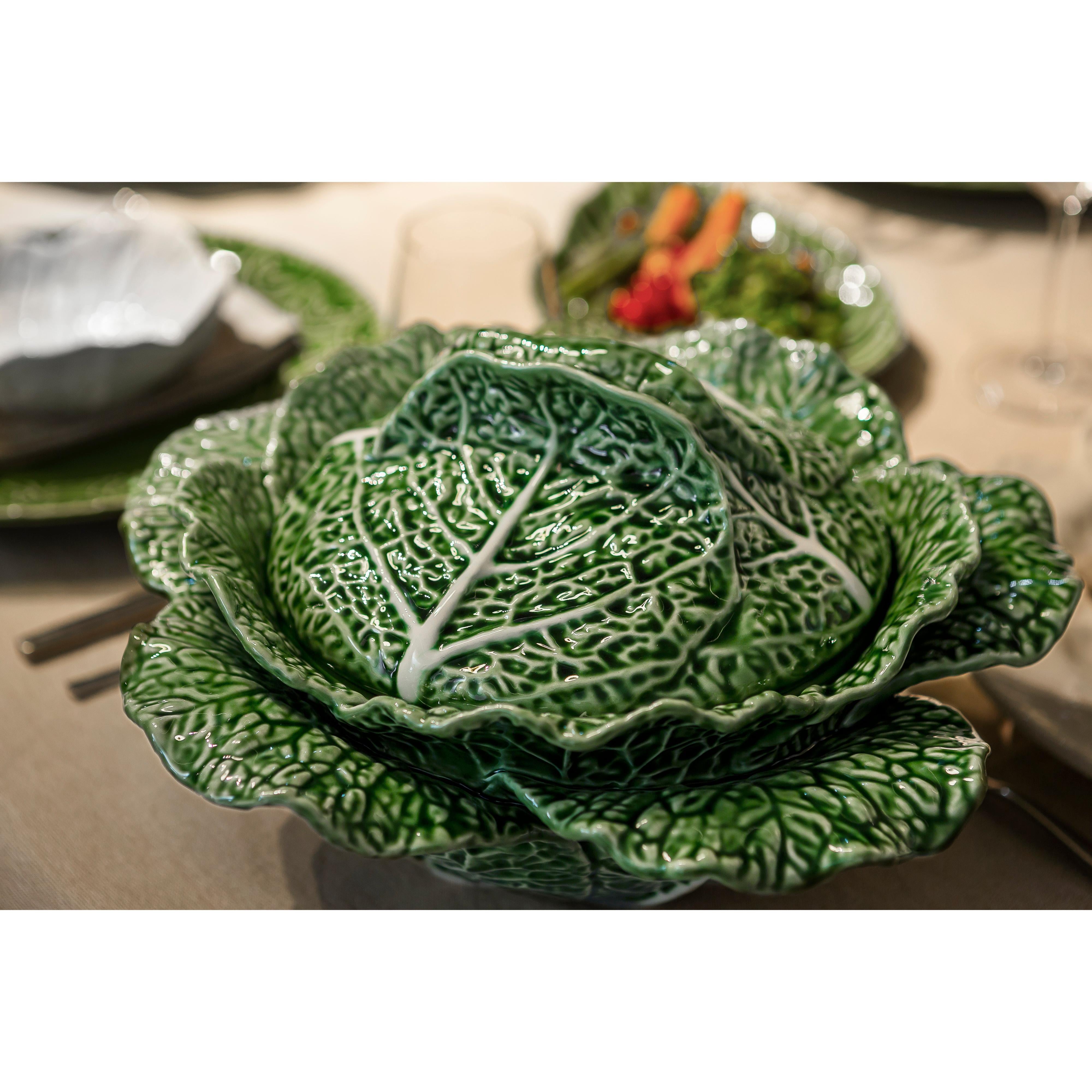 Cabbage Seramik Kapaklı Sunum Kasesi