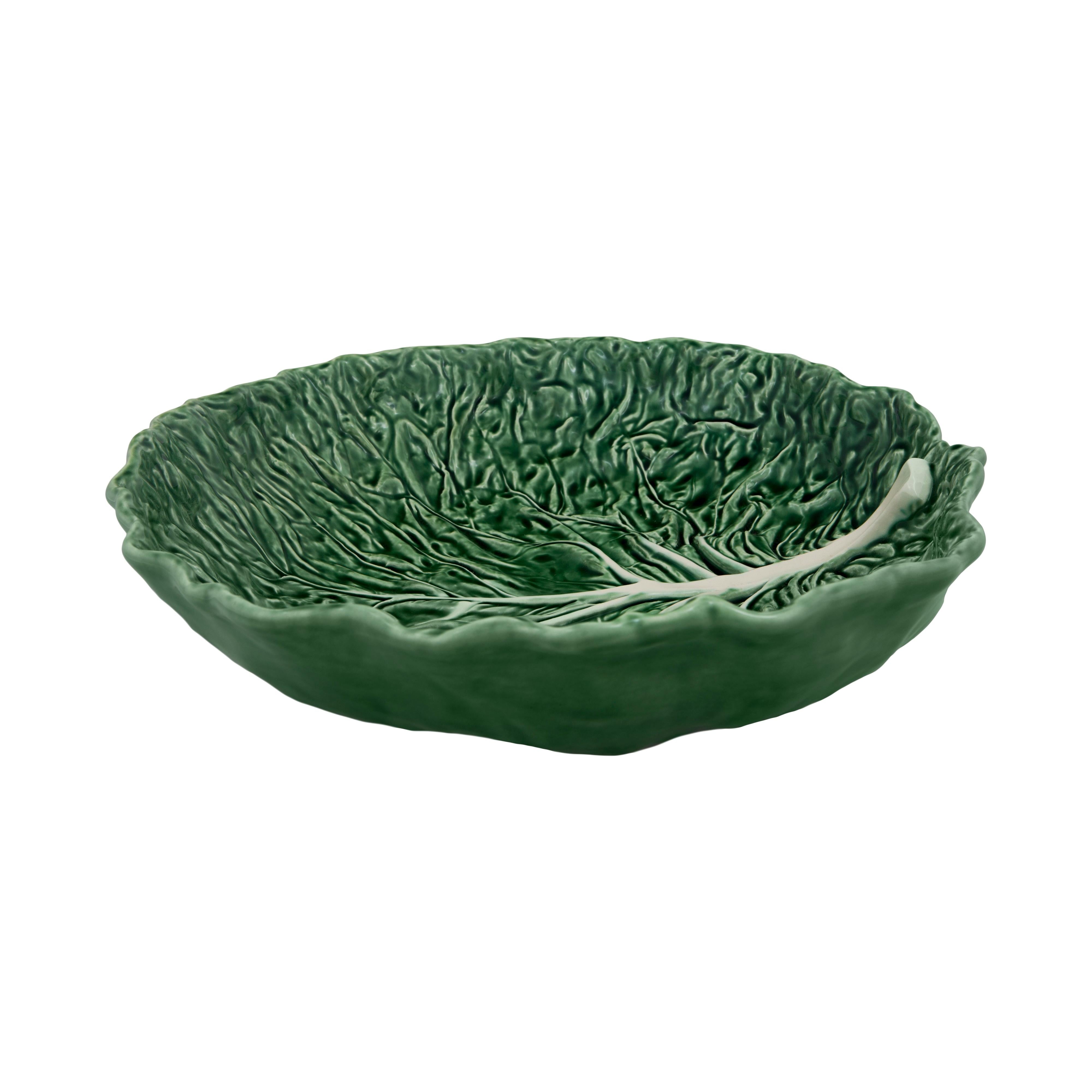 Cabbage Yeşil Seramik Büyük Servis Tabağı