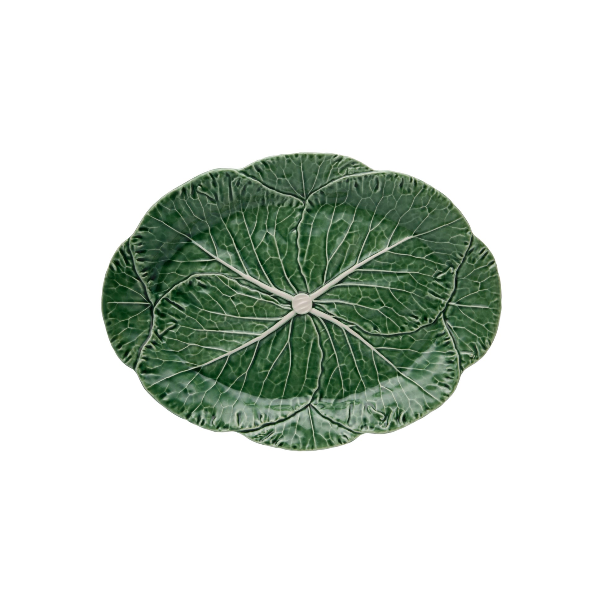 Cabbage Yeşil Seramik Servis Tabağı