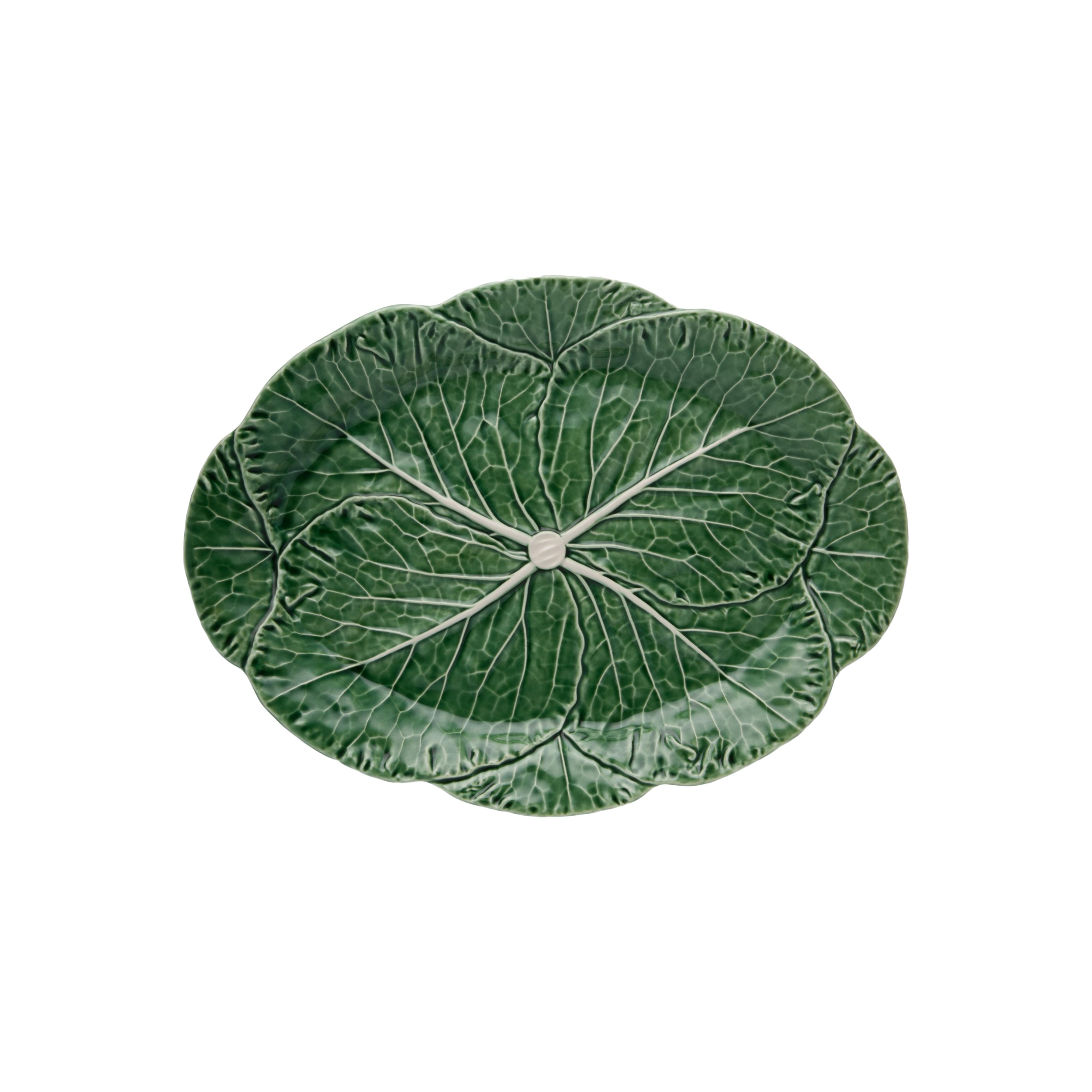 Cabbage Yeşil Seramik Servis Tabağı