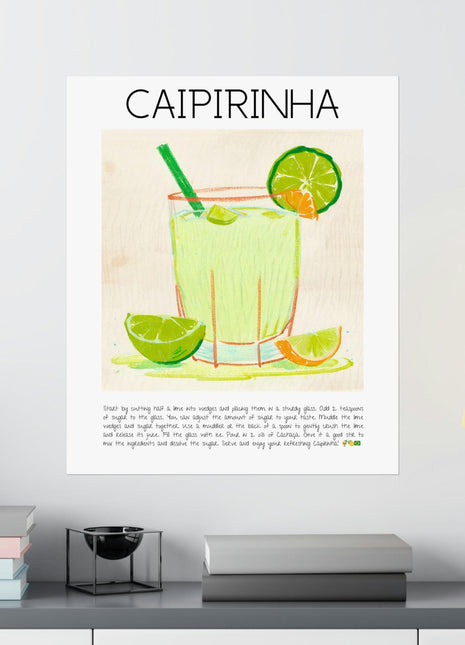 Caipirinha Cocktail Bar Dekor Art Print Poster-Tablo-Muff Atelier-NowShopFun