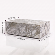 Calacatta Green Mermer Orta Sehpa-Orta Sehpa-Adomar Marble-NowShopFun