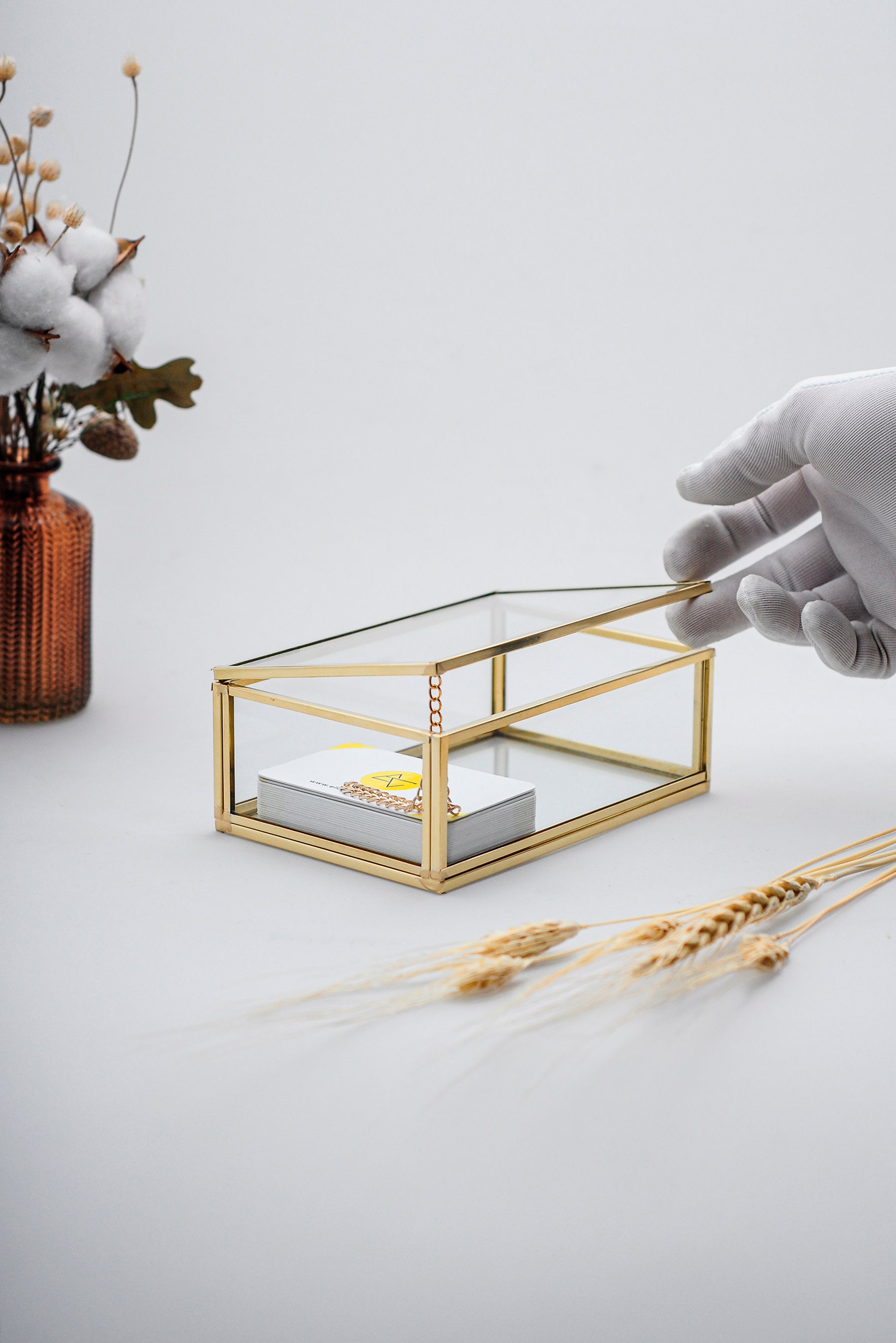 Cam Kutu | Yüksekliği 5 cm Olan Tüm Kutular | Pirinç & Gold, Bakır, Siyah, Gümüş