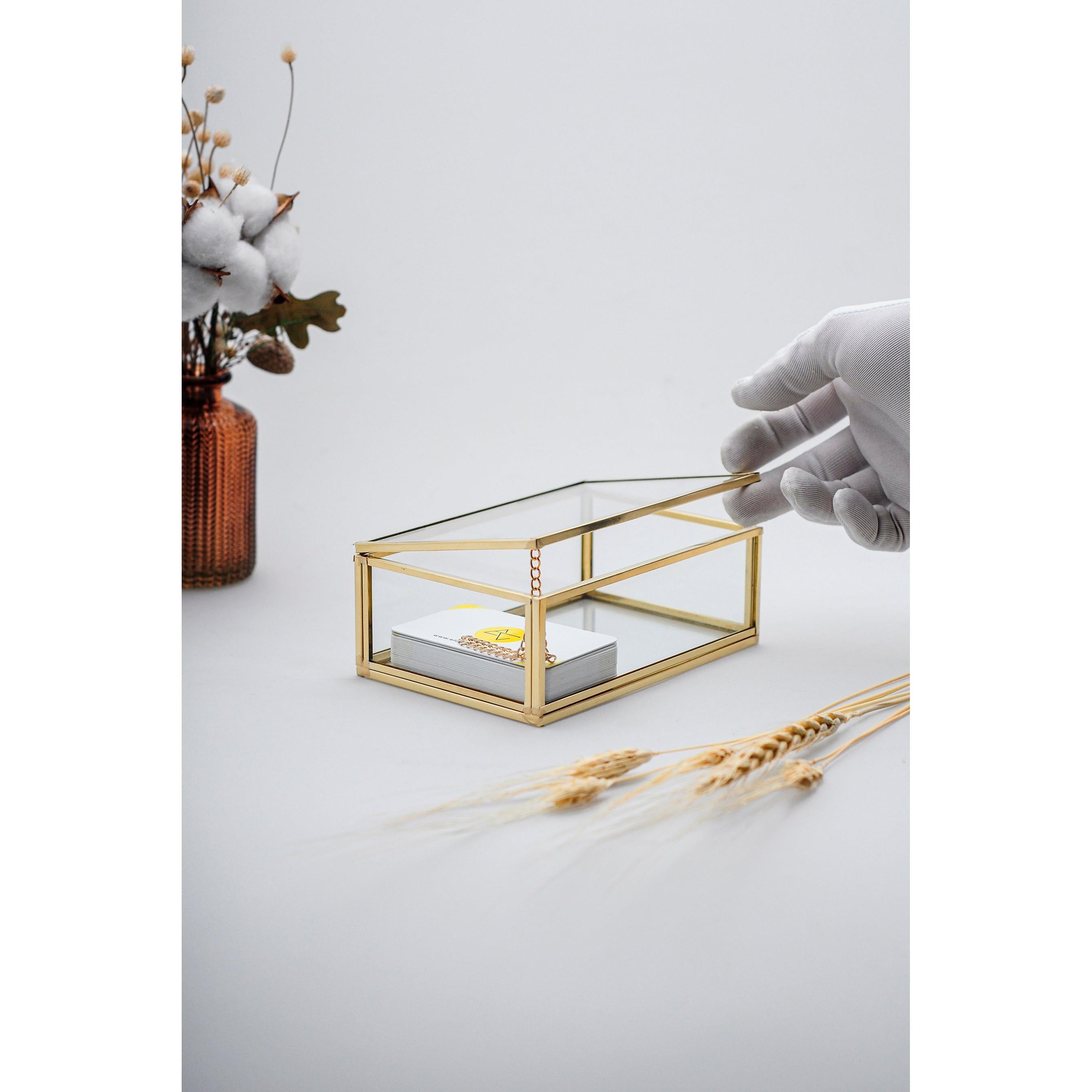 Cam Kutu | Yüksekliği 5 cm Olan Tüm Kutular | Pirinç & Gold, Bakır, Siyah, Gümüş