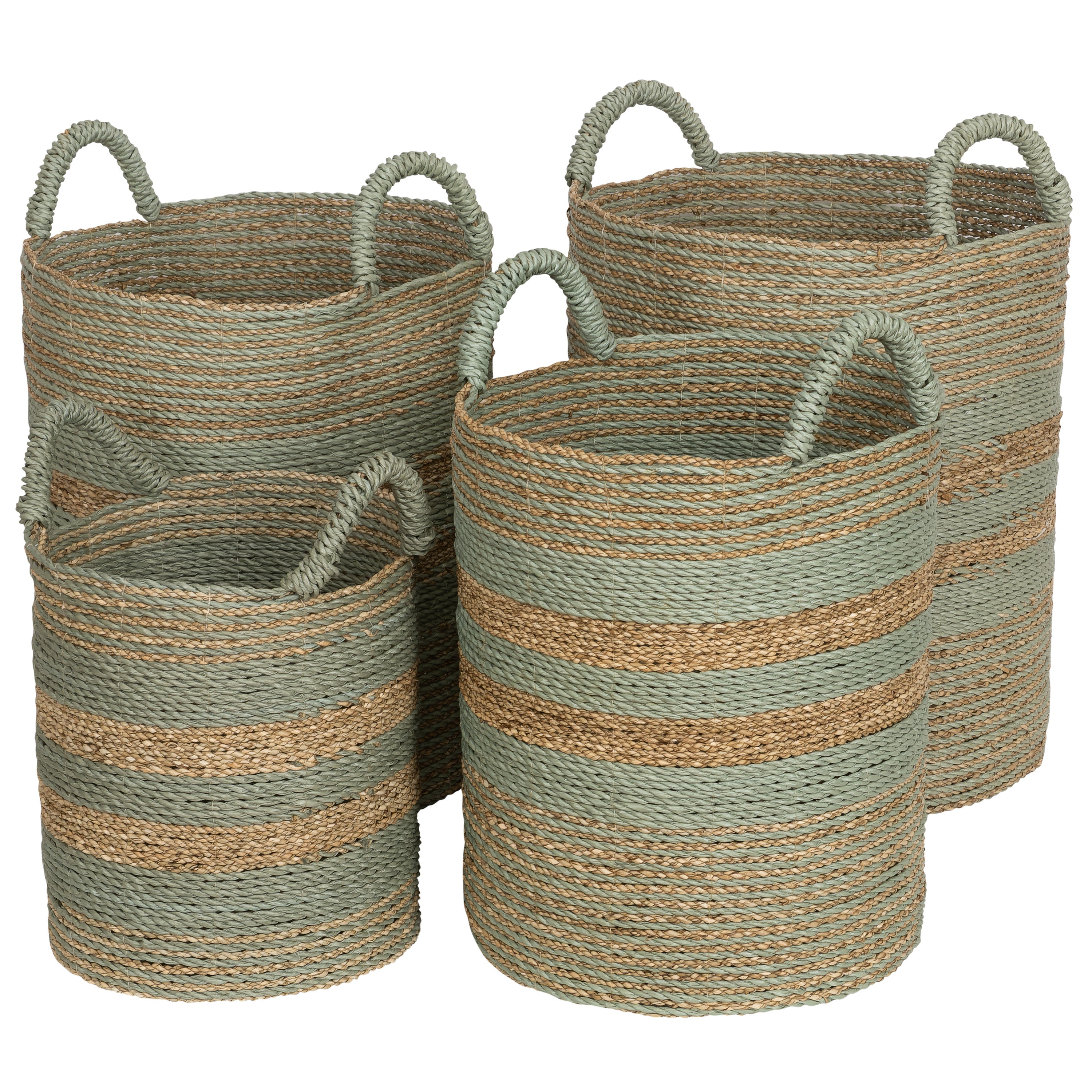 Çamaşır Sepeti 4 lü Aqua Naturel